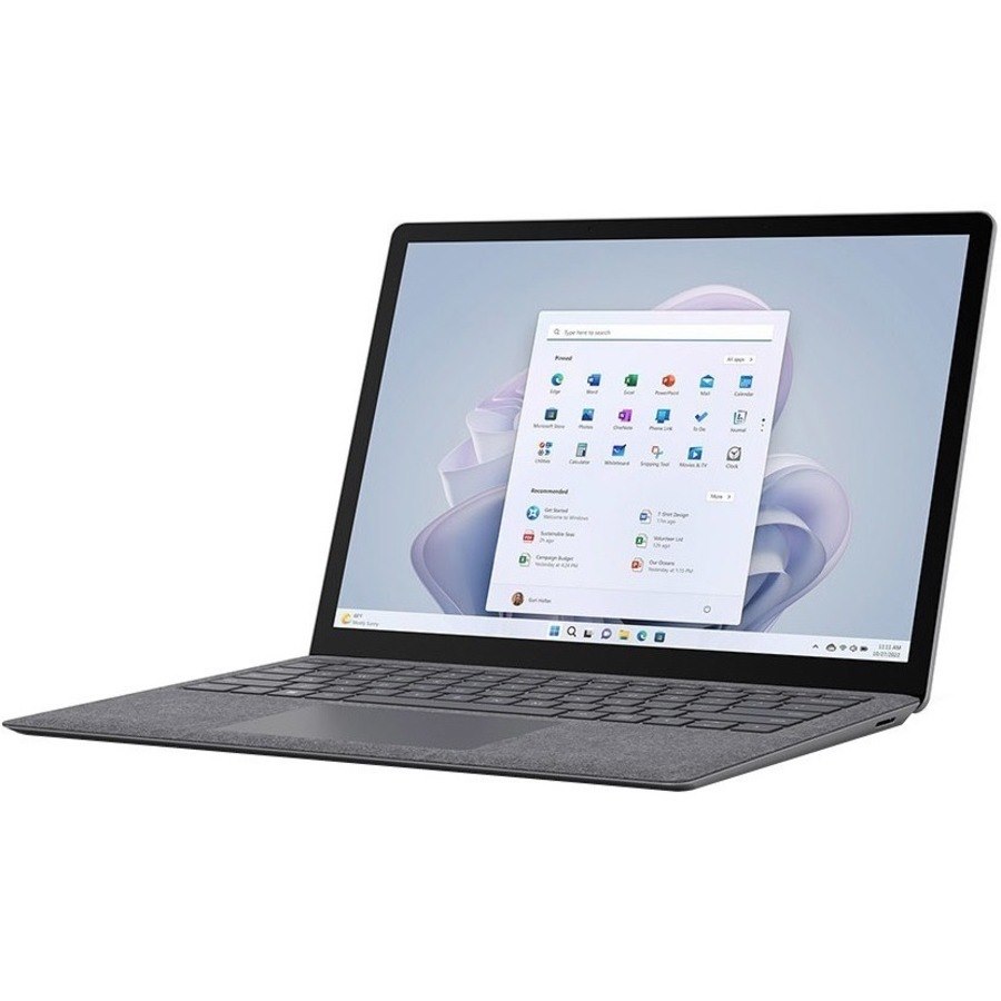Microsoft Surface Laptop 5 34.3 cm (13.5") Touchscreen Notebook - Intel Core i5 12th Gen i5-1245U - Intel Evo Platform - 8 GB - 256 GB SSD - English (UK) Keyboard - Platinum