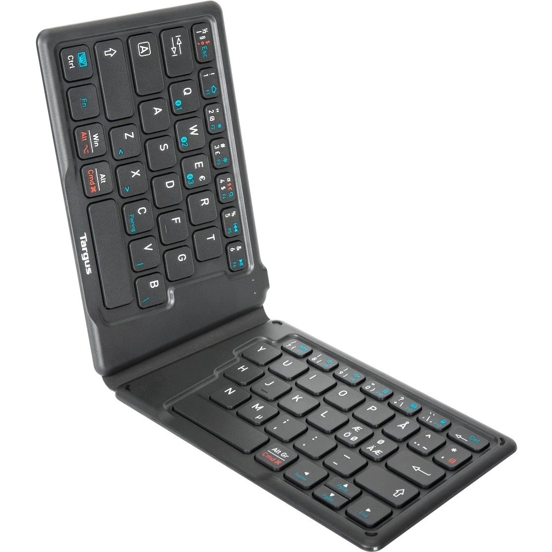 Targus AKF003NO Keyboard - Wireless Connectivity - Nordic - QWERTY Layout - Black