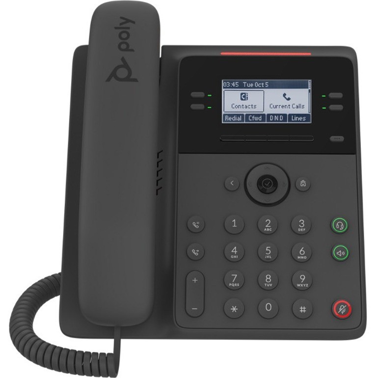 Poly Edge B30 IP Phone - Corded - Corded - Desktop, Wall Mountable