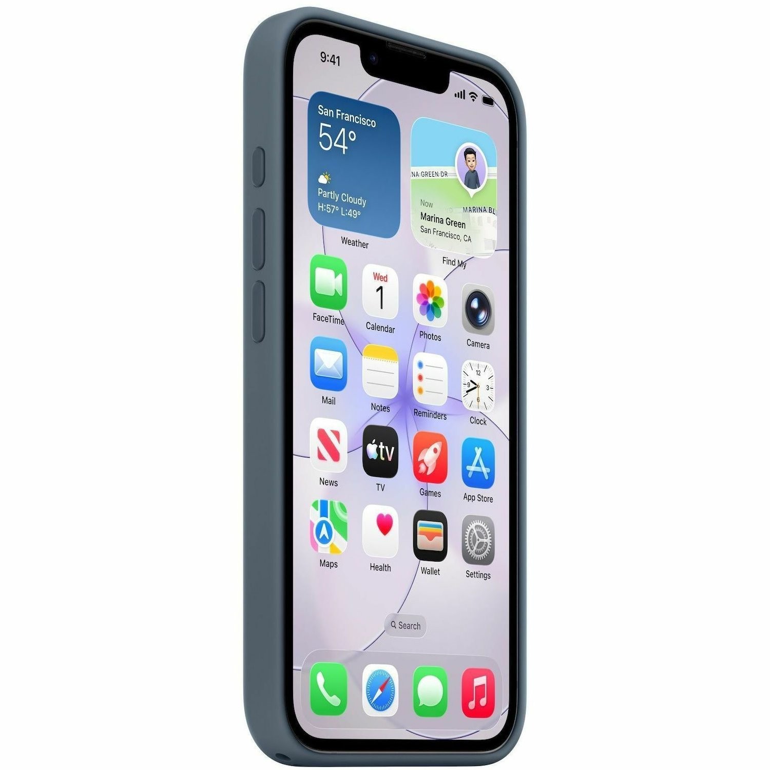 Apple Iphone 17E Silicone Case With Magsafe Anchor Blue