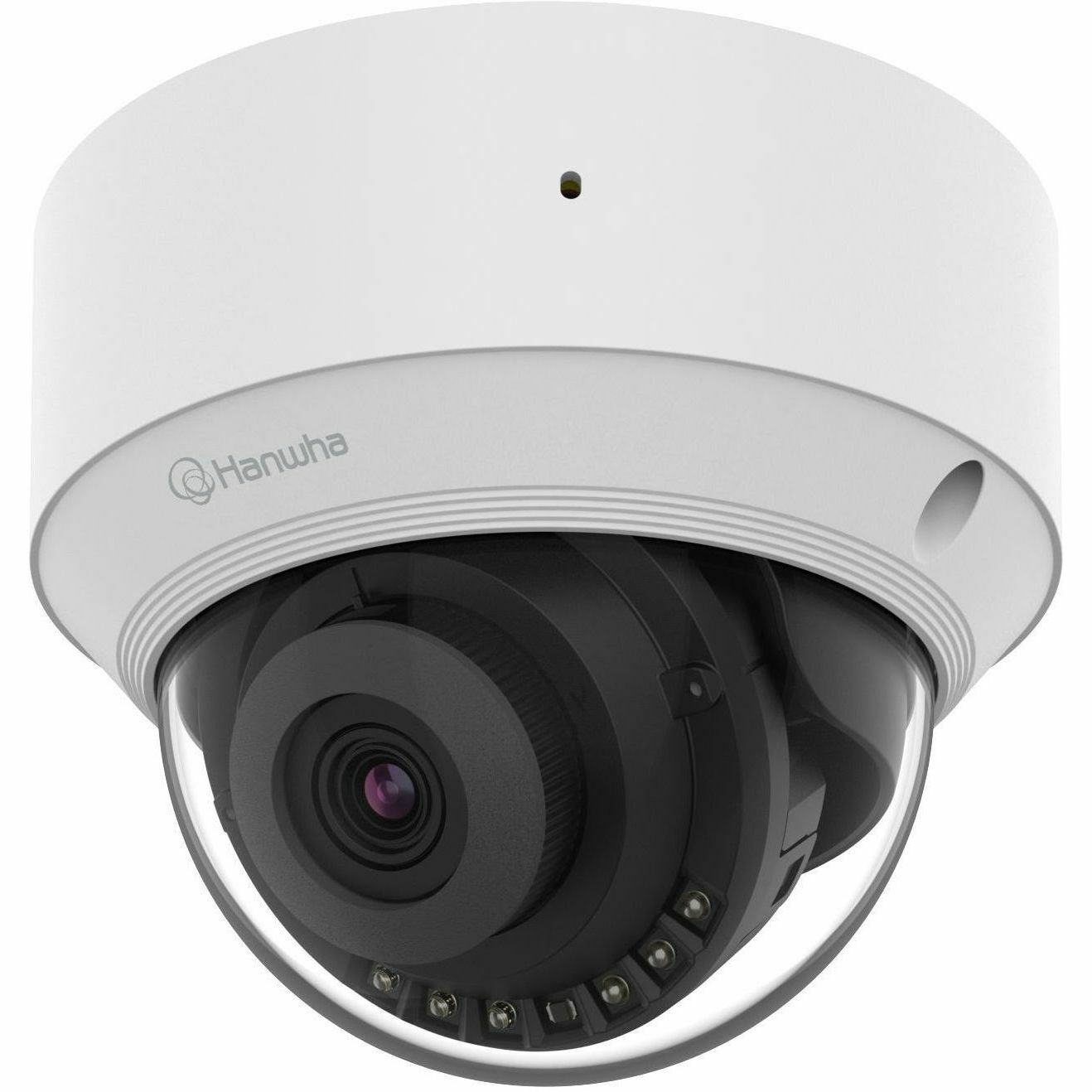 Wisenet QND-C8013R 5 Megapixel Indoor Network Camera - Color - Dome - White - TAA Compliant