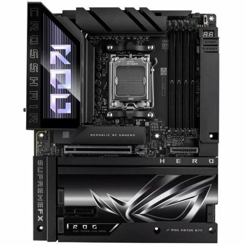 Asus ROG Crosshair X670E Hero Gaming Desktop Motherboard - AMD X870E Chipset - Socket AM5 - ATX