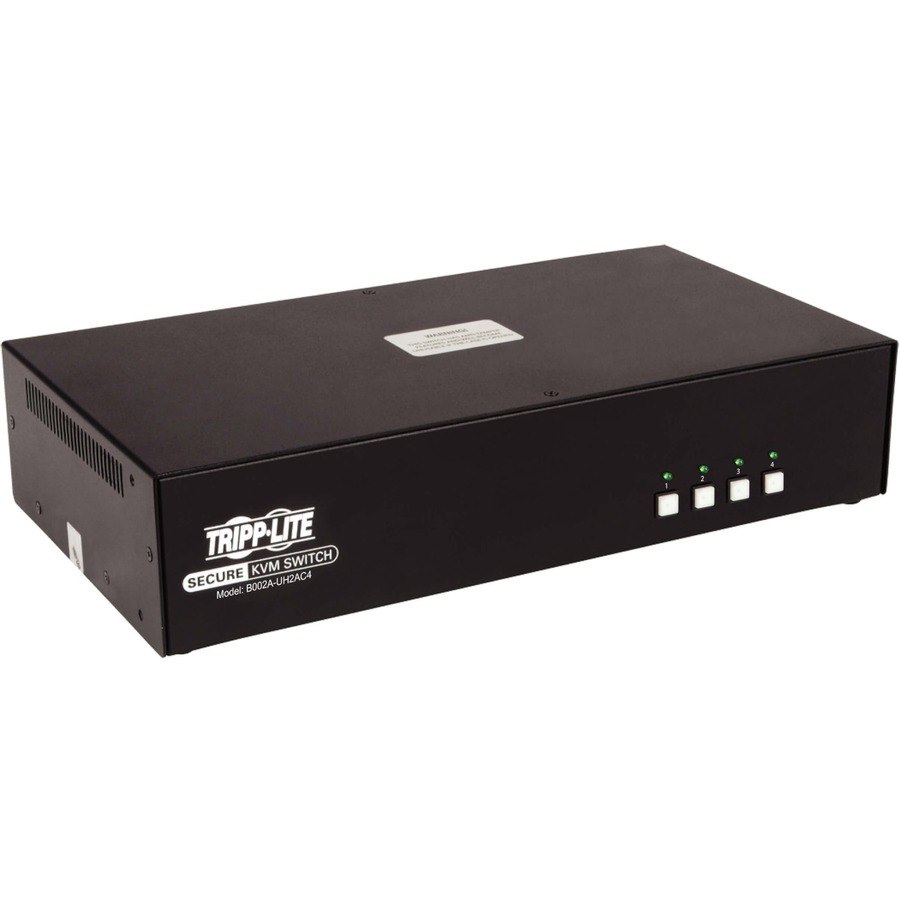 Tripp Lite by Eaton 4-Port Dual-Monitor Secure KVM Switch, HDMI, 4K, NIAP PP3.0, Audio, CAC, TAA