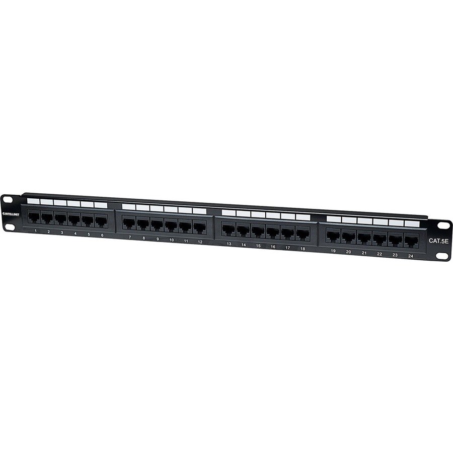 Intellinet Network Solutions 24-Port Rackmount Cat5e UTP 110/Krone Patch Panel, 1U