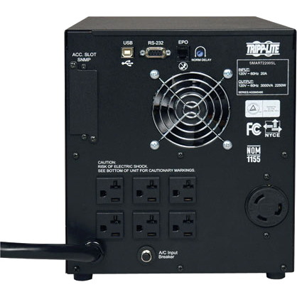 Tripp Lite by Eaton UPS SmartPro 120V 2.2kVA 1.6kW Line-Interactive Sine Wave UPS Tower Network Card Options USB DB9