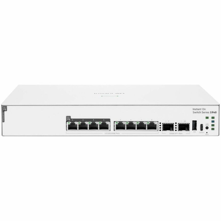 HPE Instant On 1940 48 Ports Manageable Ethernet Switch - Gigabit Ethernet, 10 Gigabit Ethernet, Fast Ethernet, 2.5 Gigabit Ethernet