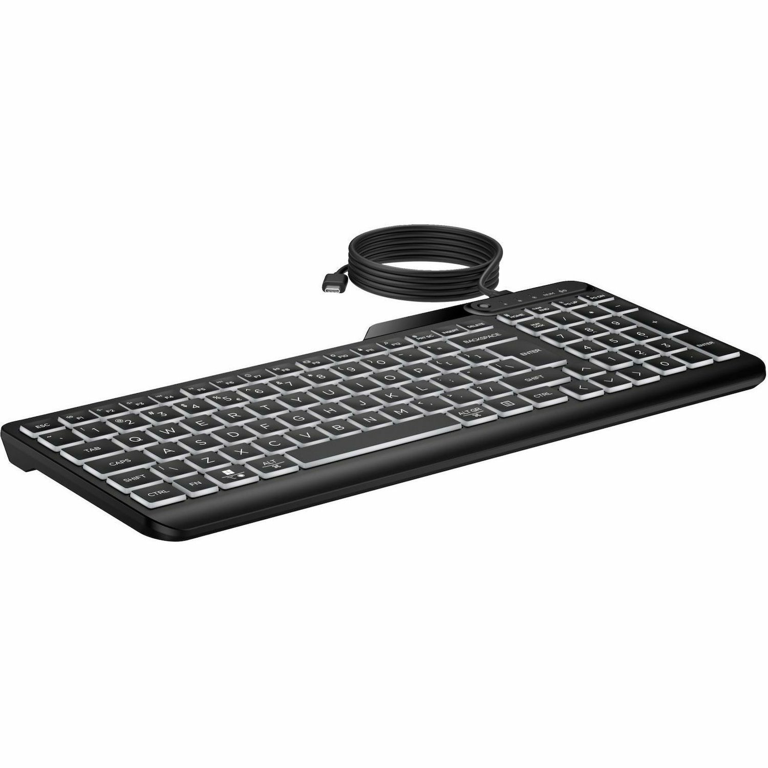 HP 405 Multi-Device Backlit Wired Keyboard (7N7C1UT)