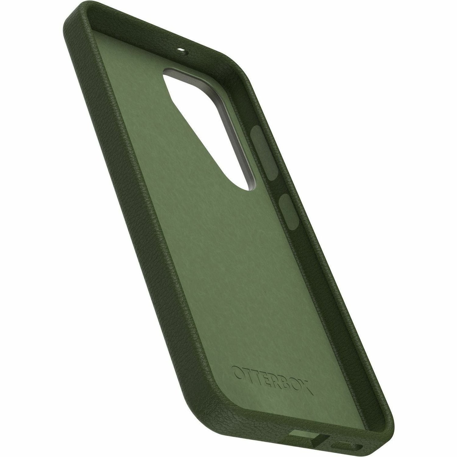 OtterBox Symmetry Cactus Leather Samsung Galaxy S25 5G (6.2') Case Cactus Grove Green - (77-97389), DROP+ 3X Military Standard, 7 Years Warranty