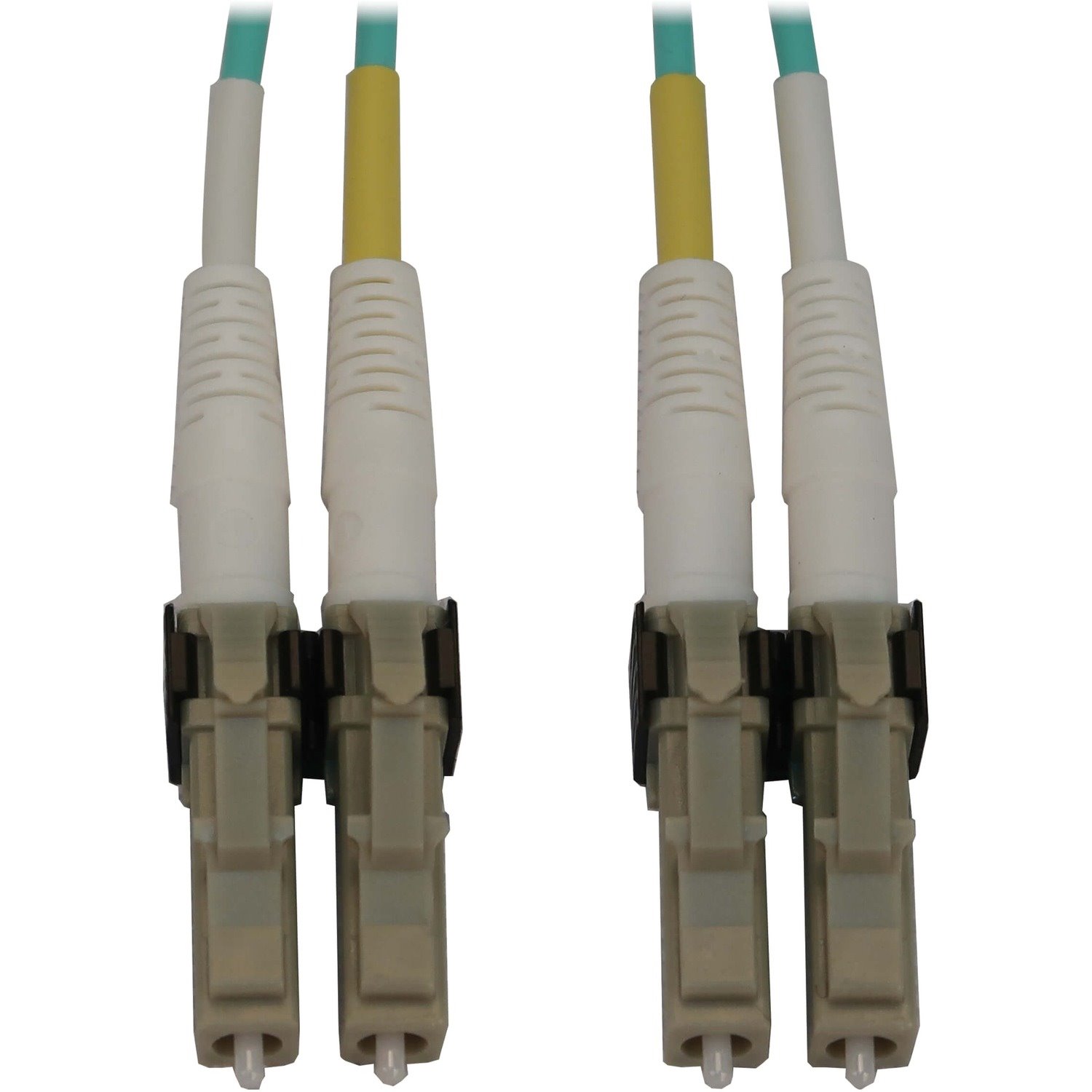 Eaton Tripp Lite Series 400G Multimode 50/125 OM3 Switchable Fiber Optic Cable (Duplex LC-PC M/M), LSZH, Aqua, 4 m (13.1 ft.)