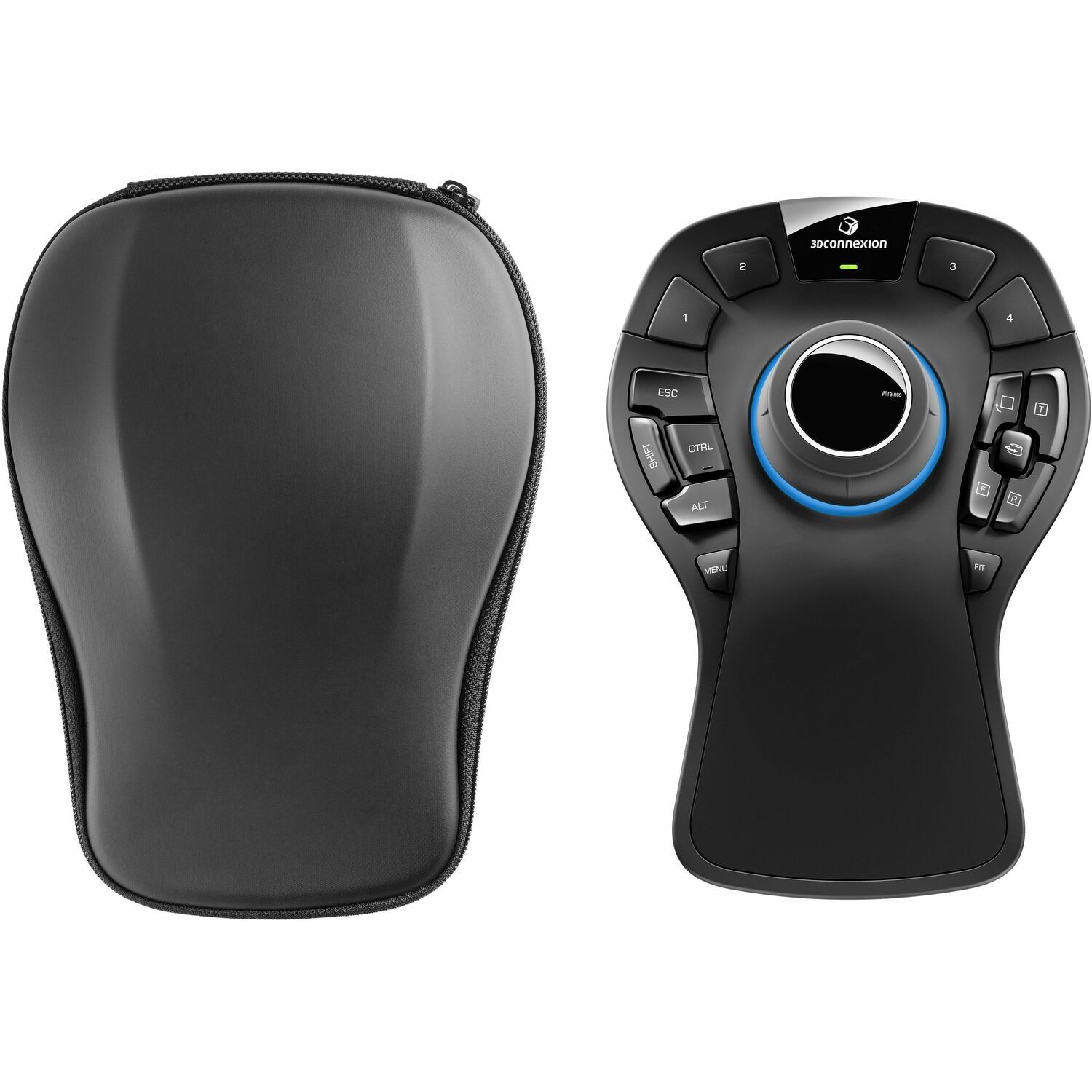 3Dconnexion SpaceMouse Pro Maus - Bluetooth - USB-Typ C - 15 Programmable Button(s)