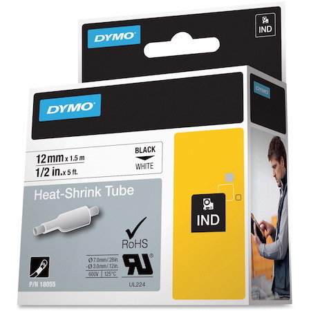 Dymo White Heat Shrink Tube