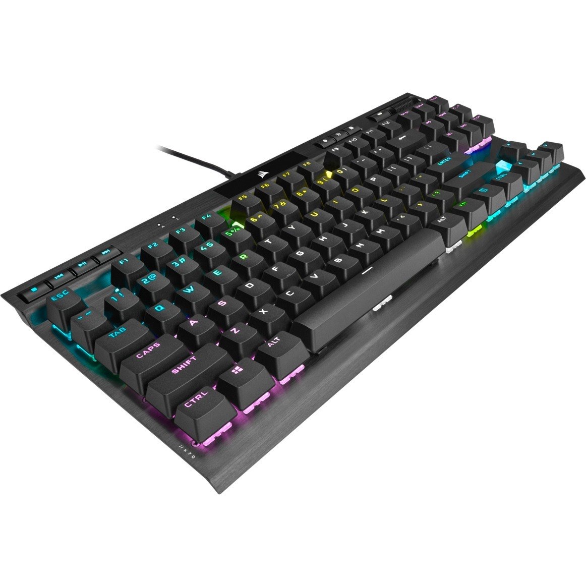 Corsair K70 RGB TKL Champion Series Mechanical Gaming Keyboard - Cherry MX Red