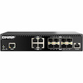 QNAP QSW-M3212R-8S4T 4 Ports Manageable Ethernet Switch - 10 Gigabit Ethernet - 10GBase-T, 10GBase-X, 1000Base-X, 5GBase-T, 2.5GBase-T, 10/100/1000Base-T