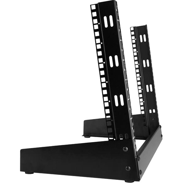 StarTech.com 2-Post 8U Desktop Server Rack, Open Frame 19in Computer Rack, Small Home/Office Rack for AV / Studio / Data / IT Equipment