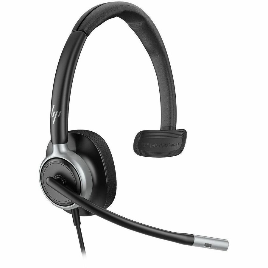 Poly Mission 600 615 Wired Over-the-head, On-ear Mono Headset - Black