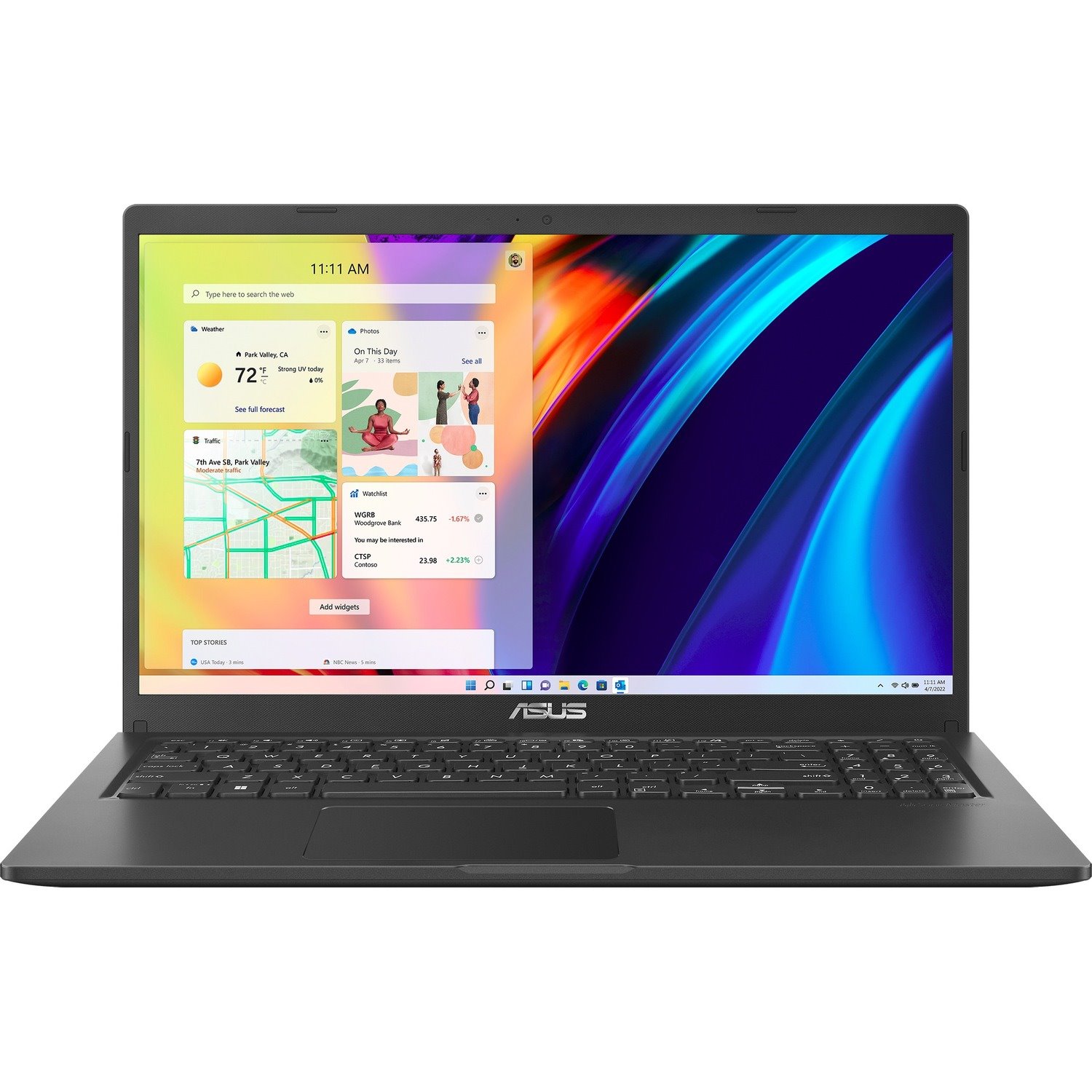 Asus VivoBook 15 X1500 X1500EA-BQ2182W 39.6 cm (15.6") Notebook - Full HD - Intel Core i5 11th Gen i5-1135G7 - 8 GB - 512 GB SSD - Indie Black