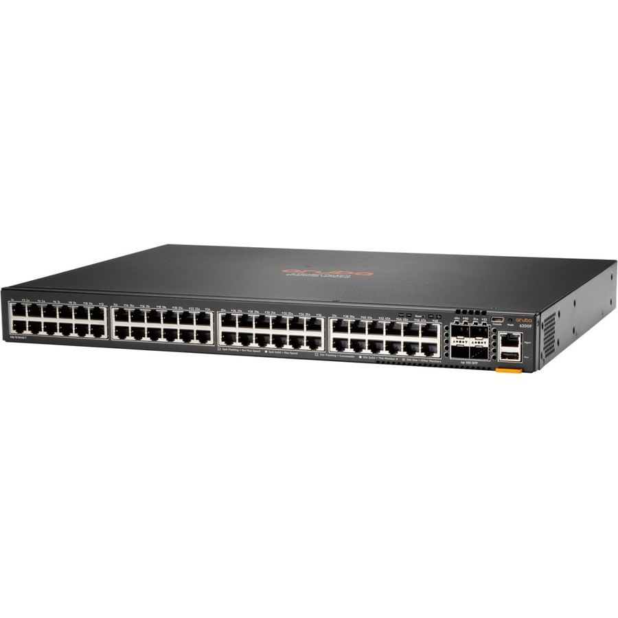 HPE CX 6200 48 Ports Manageable Ethernet Switch - Gigabit Ethernet, 10 Gigabit Ethernet - 10/100/1000Base-T, 10GBase-X - TAA Compliant