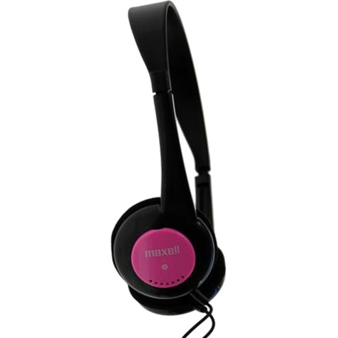 Maxell Wired Over-the-head Binaural Stereo Headphone - Pink