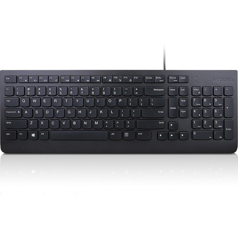 Lenovo Essential Wired Keyboard (Black) - French Canadian 058