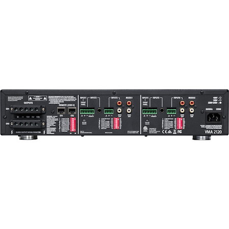 JBL Commercial VMA 2120 Amplifier - 240 W RMS - 2 Channel - Black