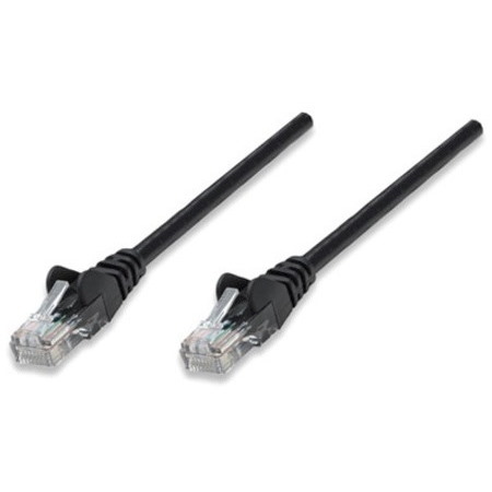 Network Patch Cable, Cat5e, 10m, Black, CCA, U/UTP, PVC, RJ45, Gold Plated Contacts, Snagless, Booted, Lifetime Warranty, Polybag