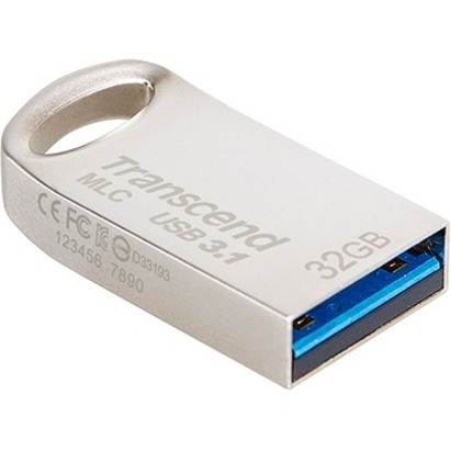 Transcend JetFlash 720 32 GB USB 3.1 Flash Drive - Silver