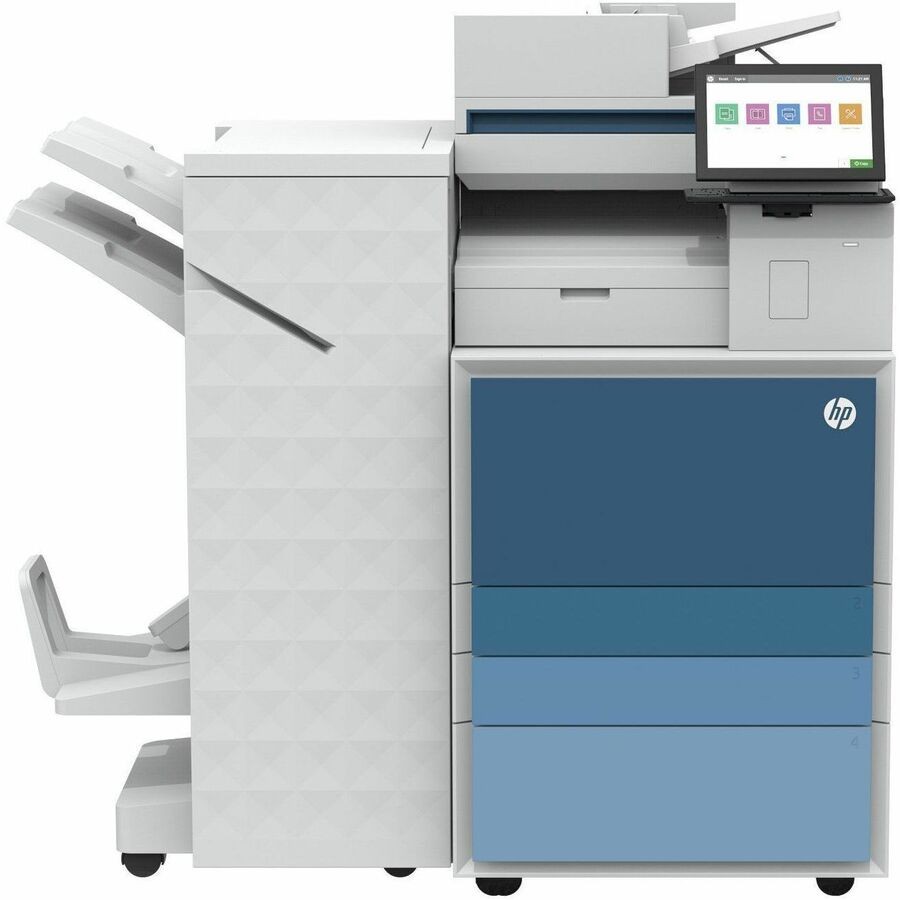 HP LaserJet Enterprise 8801zb+ Wired Laser Multifunction Printer - Color - Blue, White