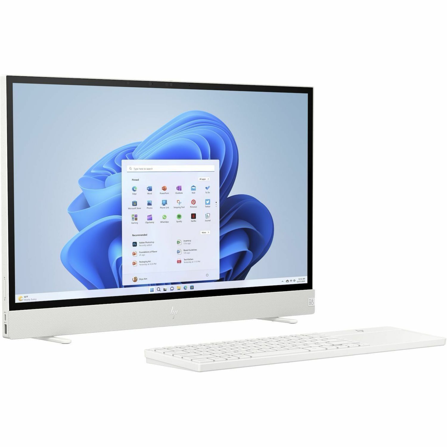 HP Envy Move 24-CS0090 All-in-One Computer - Intel Core i5 13th Gen i5-1335U - 16 GB - 512 GB SSD - 23.8" QHD Touchscreen - Desktop - Shell White