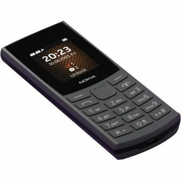 Nokia 105 4G Feature Phone - 1.8" TFT LCD QQVGA 120 x 160 - 4G - Charcoal