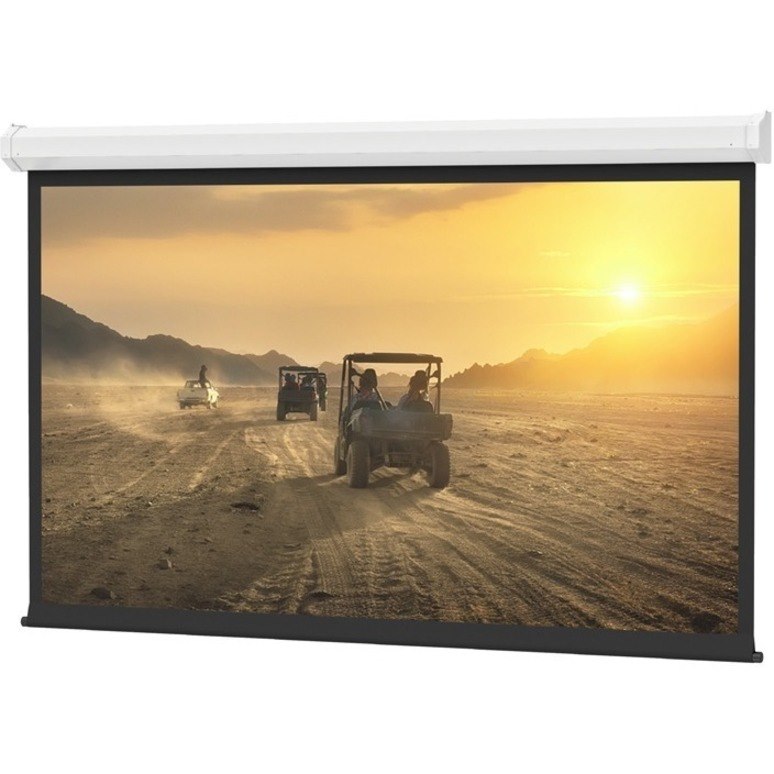 Da-Lite Cosmopolitan Projection Screen - Wall/Ceiling Mount Projector Screen - Matte White - Silent 120V - 123in