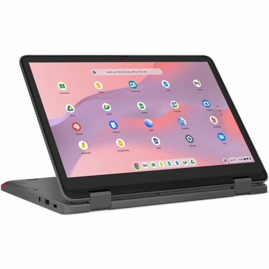 Lenovo 500e Yoga Chromebook Gen 4 82W4001SUS 12.2" Touchscreen Convertible 2 in 1 Chromebook - WUXGA - Intel N-Series N100 - 8 GB - 64 GB Flash Memory - English Keyboard - Graphite Gray