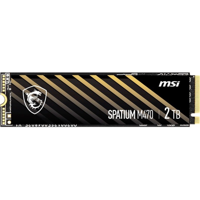MSI SPATIUM M470 SPATIUM M470 PCIE 4.0 NVME M.2 2 TB Solid State Drive - M.2 2280 Internal - PCI Express NVMe (PCI Express NVMe 4.0 x4)
