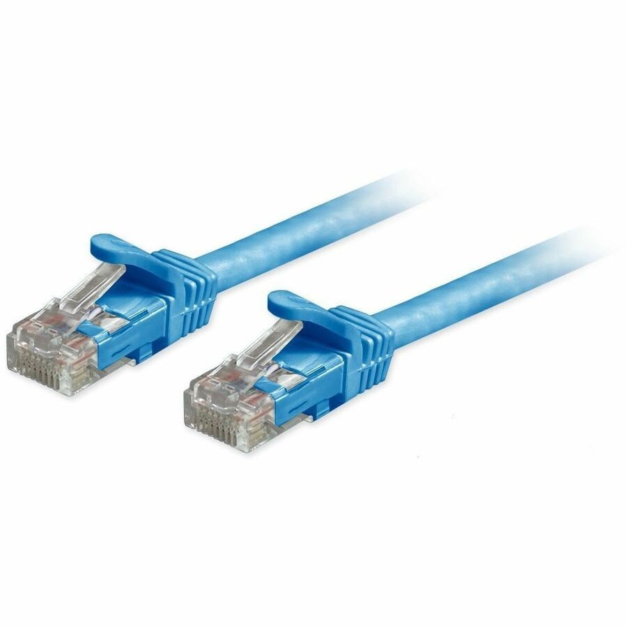 Comprehensive Cat6a Unshielded (UTP) Snagless Ethernet Patch Cable Blue 3ft
