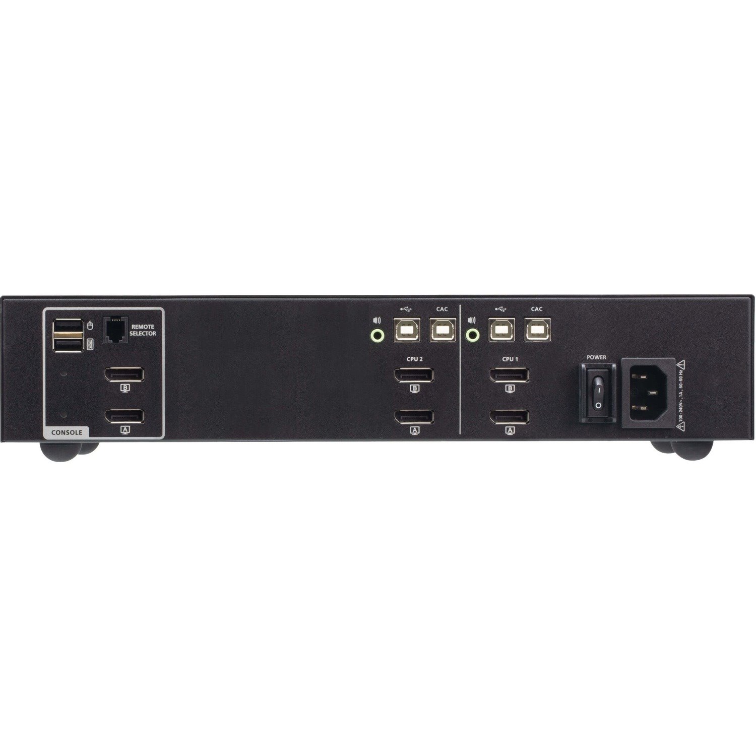 ATEN CS1142DP4C 2-Port USB DisplayPort Dual Display Secure KVM Switch with CAC