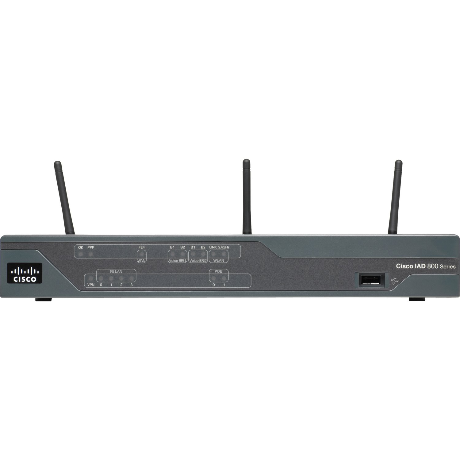 Cisco 881W Wi-Fi 4 IEEE 802.11n  Wireless Integrated Services Router