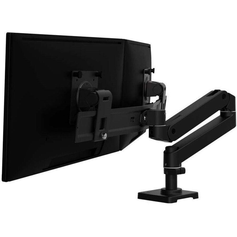 Ergotron Mounting Arm for Monitor, Display - Black