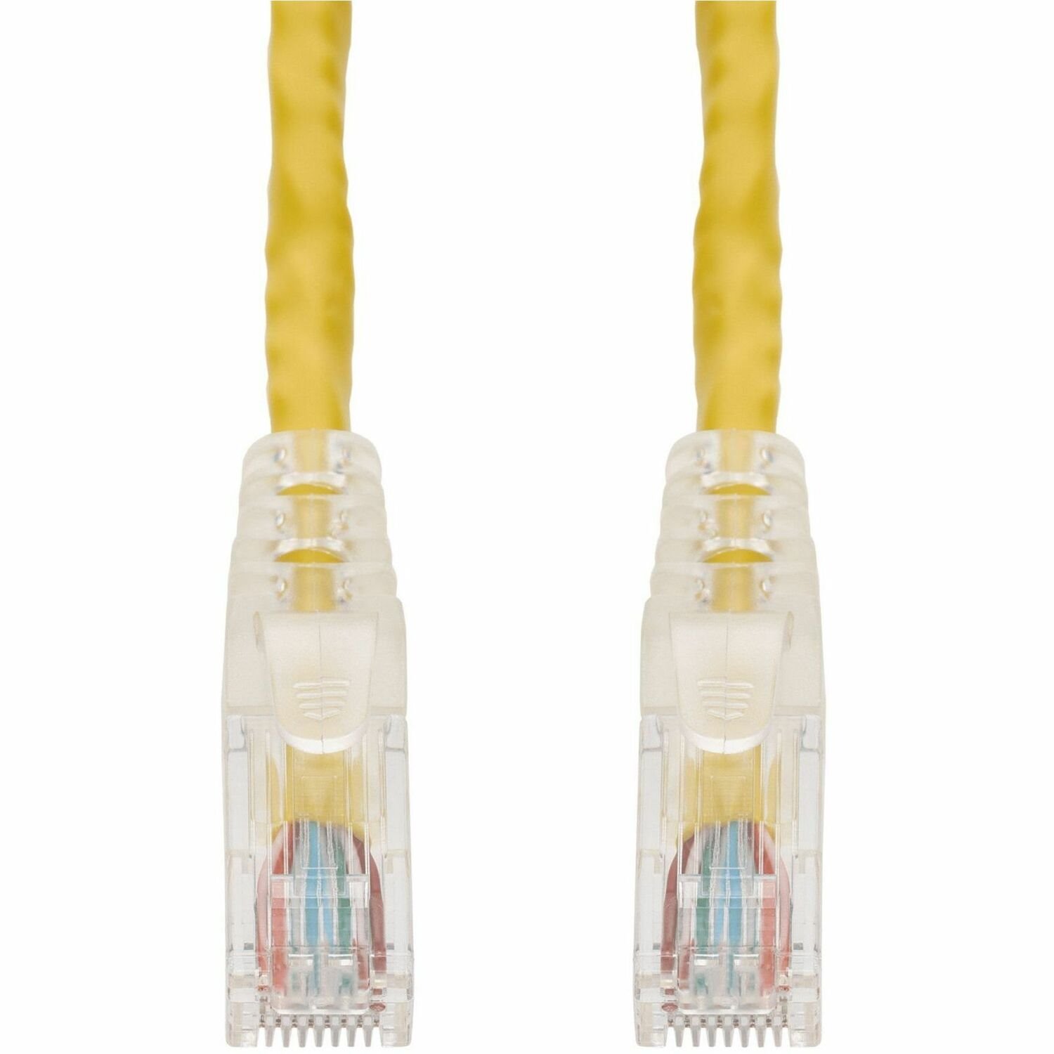 AddOn 6ft Yellow CAT 6 PVC Ethernet Cable Snagless Easy Clear Boot TAA RJ-45 M/M