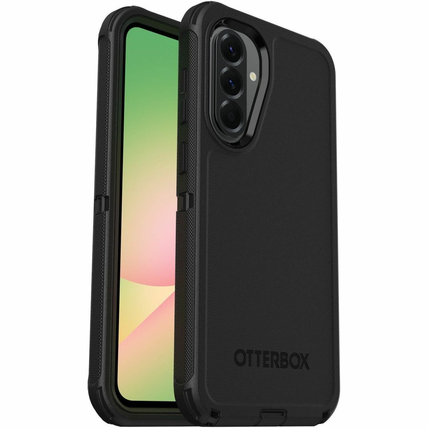 OtterBox Defender Rugged Carrying Case (Holster) Samsung Galaxy A56 Smartphone - Black