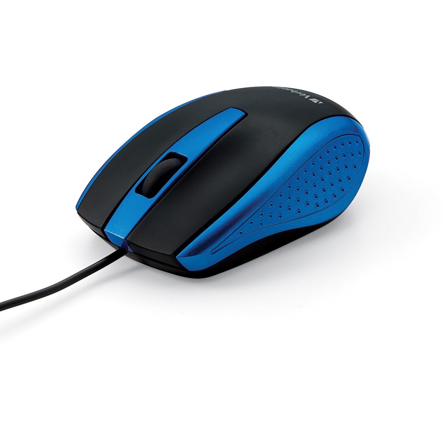 Verbatim Corded Notebook Optical Mouse - Blue