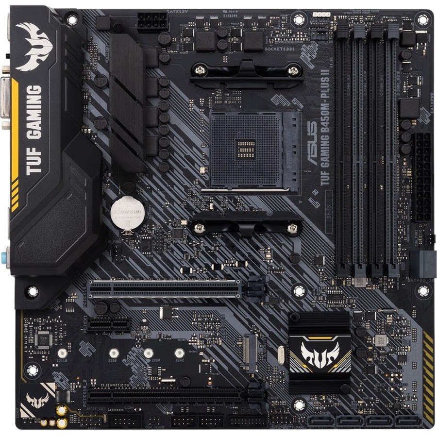 TUF GAMING B450M-PLUS II Desktop Motherboard - AMD B450 Chipset - Socket AM4 - Micro ATX