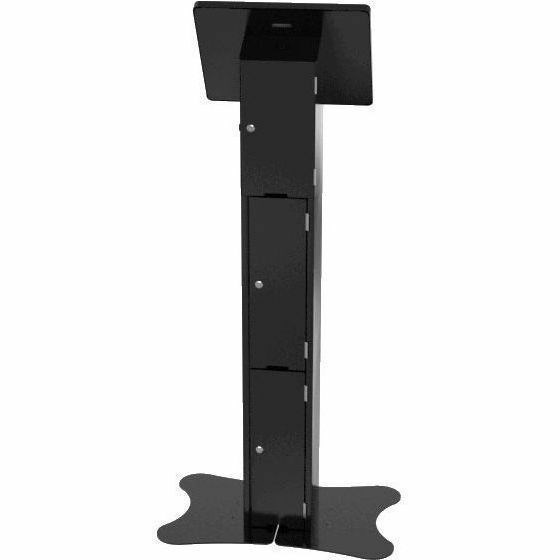 CTA Digital Premium Locking Floor Stand Kiosk with Enclosed Printer Storage & Cable Management for iPad 10.9-inch (10th Generation) and more