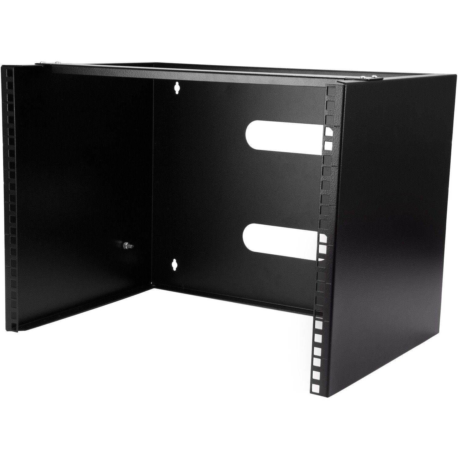 StarTech.com 8U Wall Mount Rack, 14in Deep, 19 inch Wall Mount Network Rack, Wall Mounting Patch Panel Bracket for Switch/IT Equipment