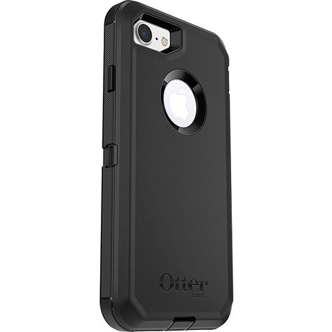 OtterBox Defender Carrying Case (Holster) Apple iPhone 8, iPhone 7 Smartphone - Black