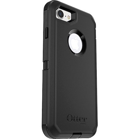 OtterBox Defender Rugged Carrying Case (Holster) Apple iPhone 7, iPhone 8 Smartphone - Black