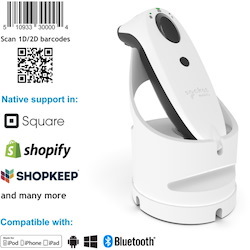 Socket Mobile SocketScan S740 Handheld Barcode Scanner - Wireless Connectivity - White