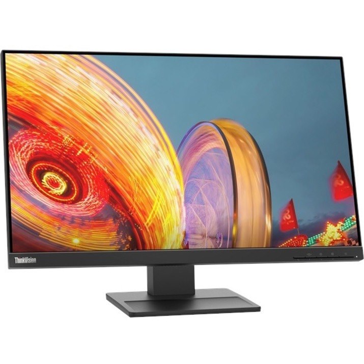 Lenovo ThinkVision E24q-20 24" Class WQHD LED Monitor - 16:9 - Raven Black