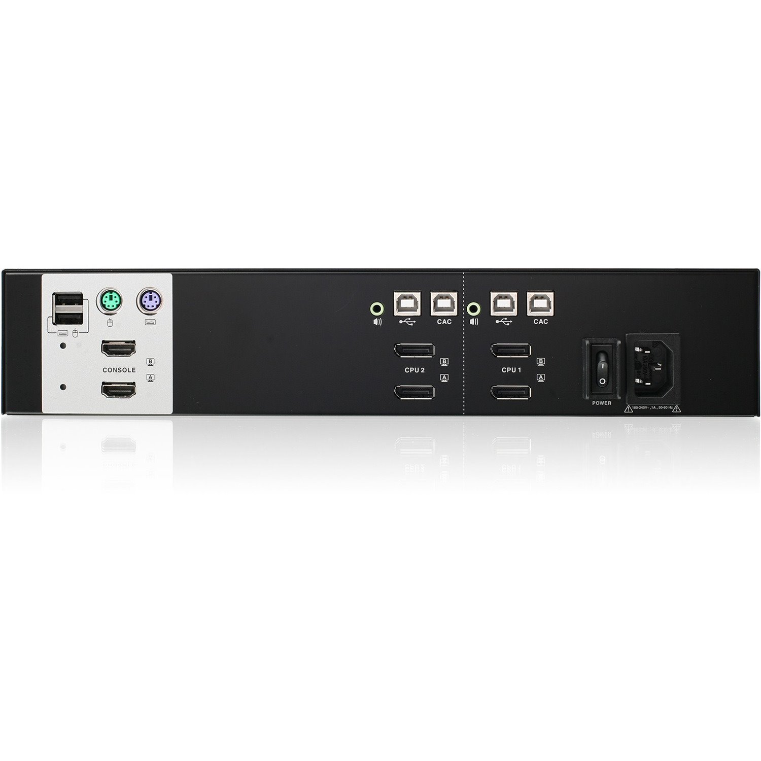 IOGEAR 2-Port Dual View DisplayPort Secure KVM Switch