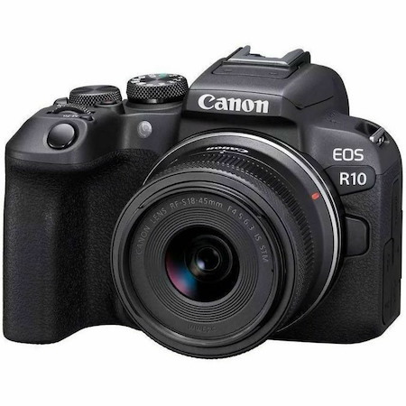 Canon EOS R10 24.2 Megapixel Full Frame Sensor Mirrorless Camera with Lens - 0.71" - 1.77"