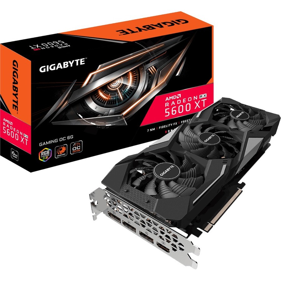 Gigabyte Radeon RX 5600 XT Gaming Oc 6G - Oc Edition - Grafische Kaart - Radeon RX 5600 XT - 6 GB GDDR6 - PCIe 4.0 X16 - Hdmi, 3 X DisplayPort