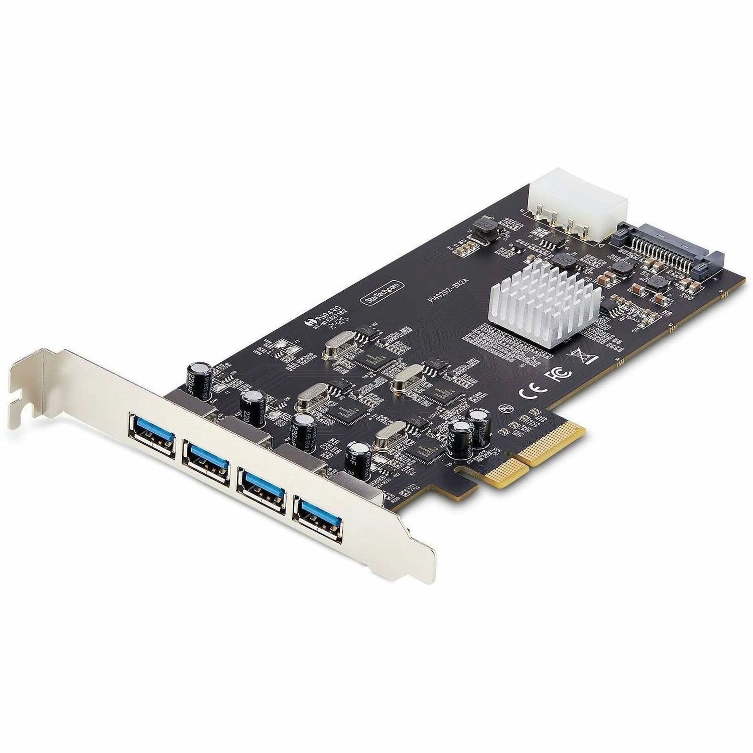 StarTech.com 4-Port USB PCIe Karte, USB 3.2 5Gbps, PCI Express Karte mit 4 unabhängigen USB-Controllern, 4 USB-A Anschl&uuml;sse, PCIe 3.0/4.0